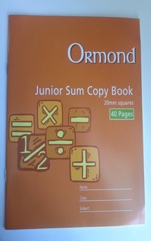 20mm Junior Sum Copy 40 pages 